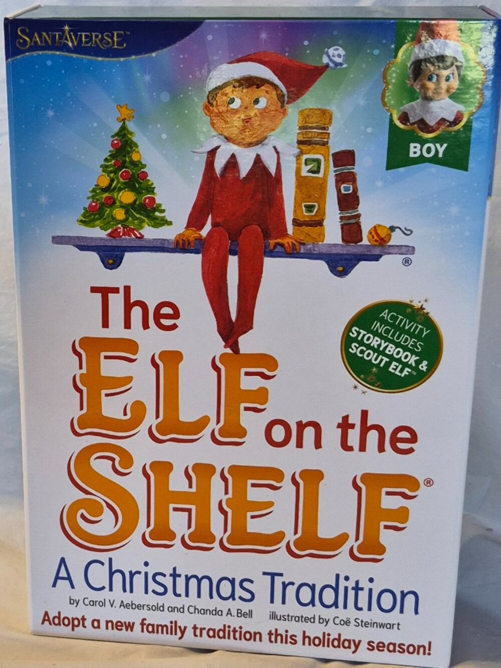 NEW in Box White Boy Elf on the Shelf Doll + Book Box Set - Picture 5 of 8
